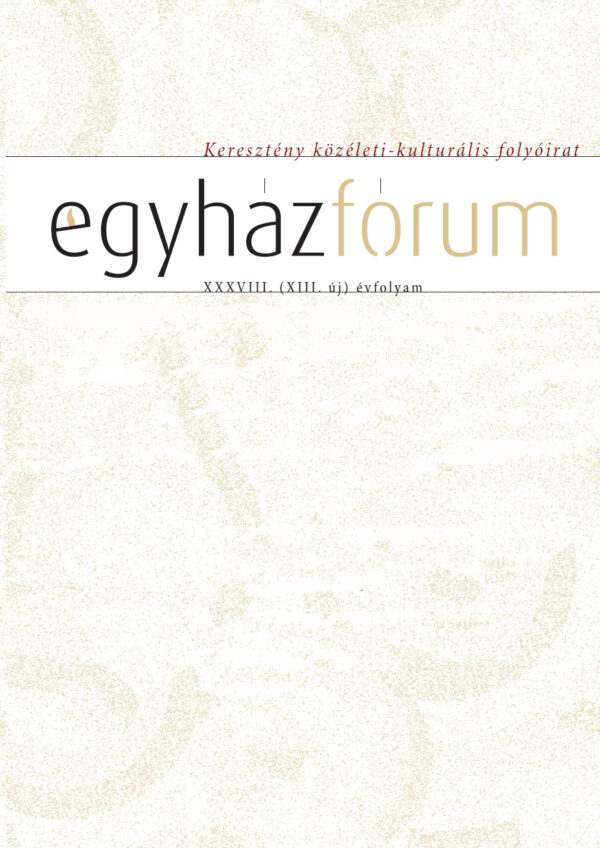 Egyházfórum 2025. évi előfizetés PDF